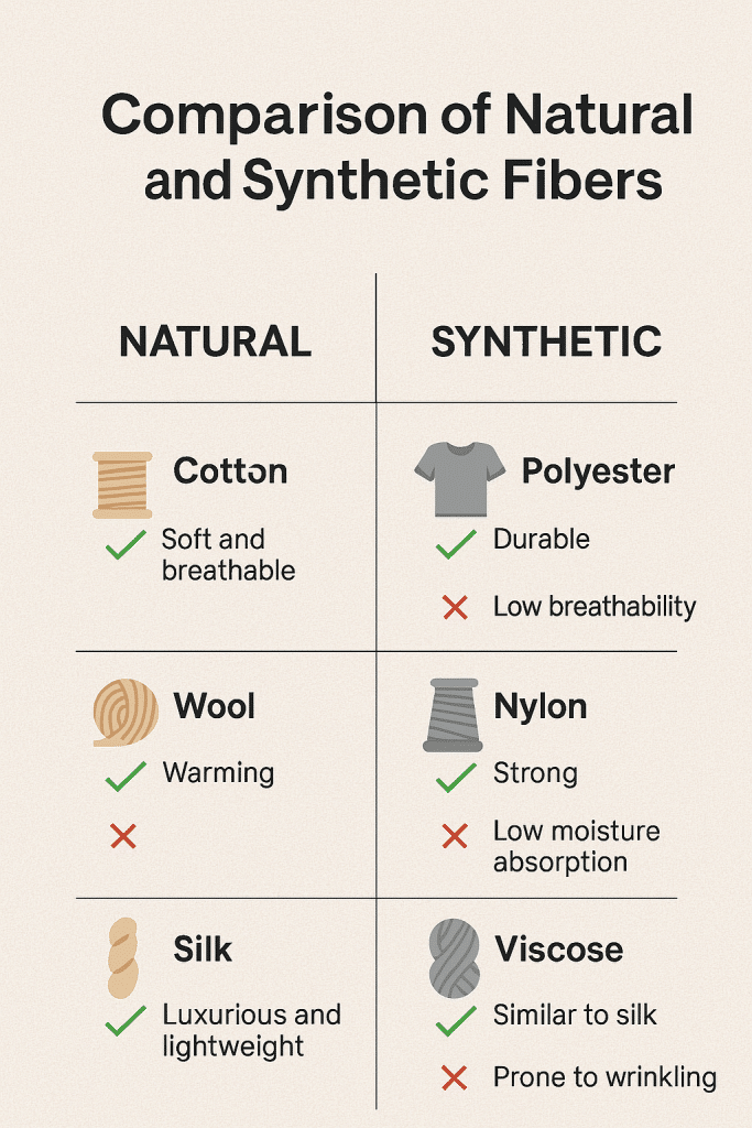 آشنایی با انواع الیاف نخ: طبیعی و مصنوعی + مزایا و معایب