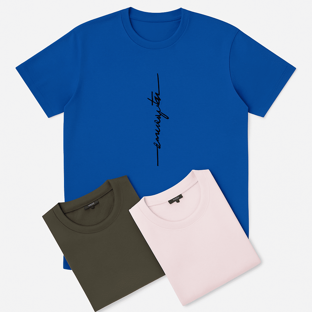 تی‌شرت یونی‌سکس چاپ عمودی